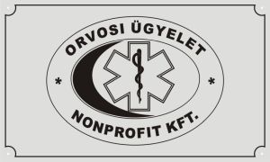 Gravírozott cégtábla ezüst-fekete 500 x 300 mm