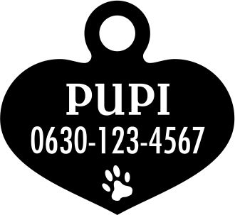 Kutya - macska biléta - Szív alakú